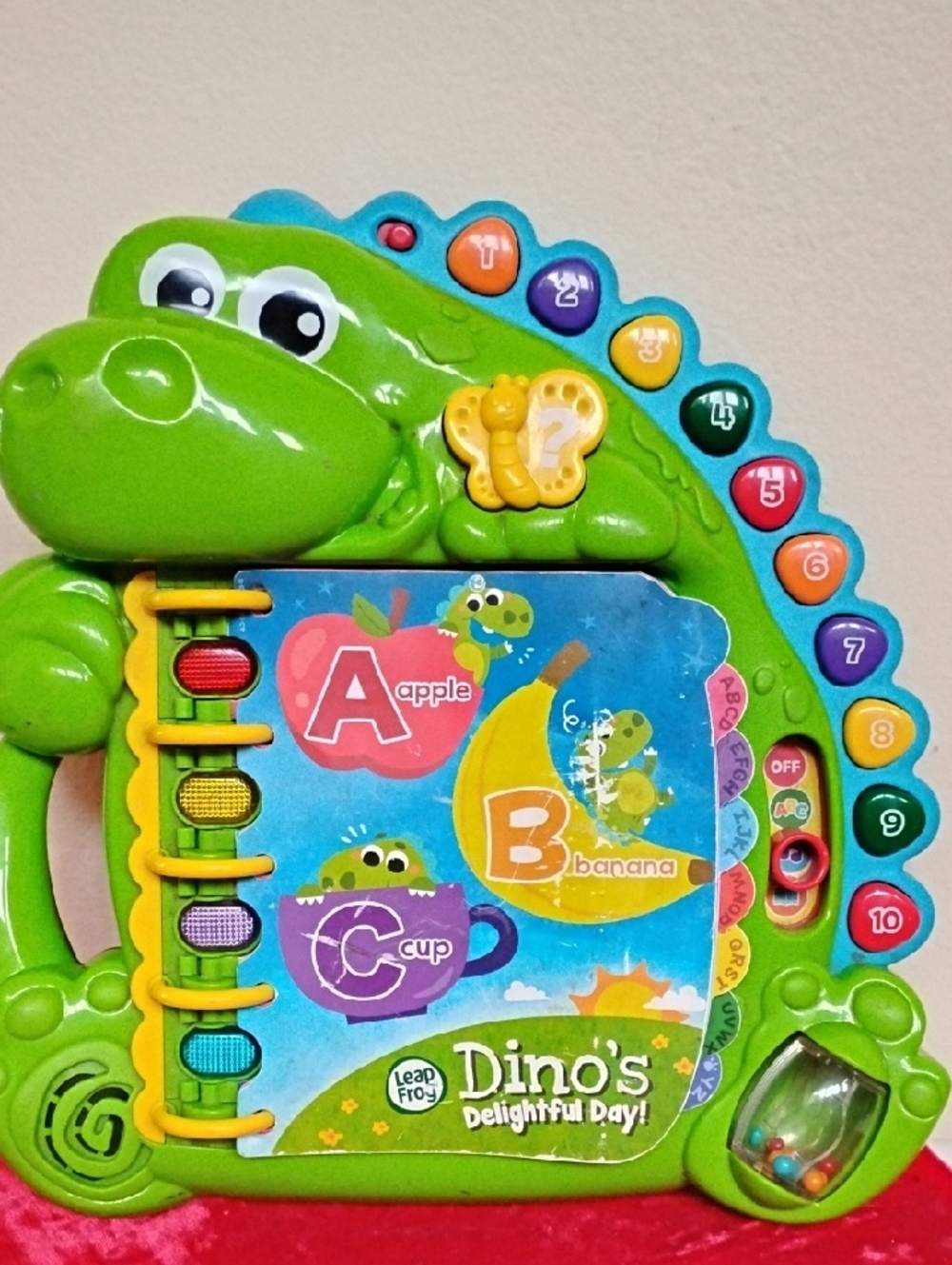 LeapFrog Dino Alphabet & Numbers Learning Toy - Green - Picture 2 of 8